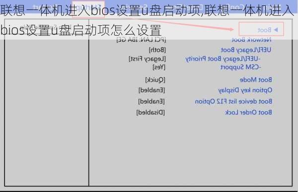 联想一体机进入bios设置u盘启动项,联想一体机进入bios设置u盘启动项怎么设置