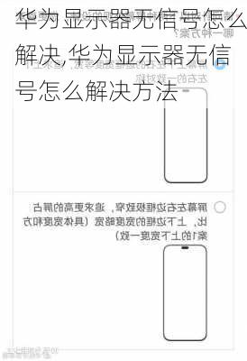 华为显示器无信号怎么解决,华为显示器无信号怎么解决方法