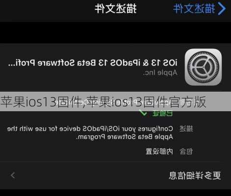 苹果ios13固件,苹果ios13固件官方版