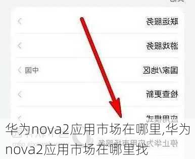 华为nova2应用市场在哪里,华为nova2应用市场在哪里找