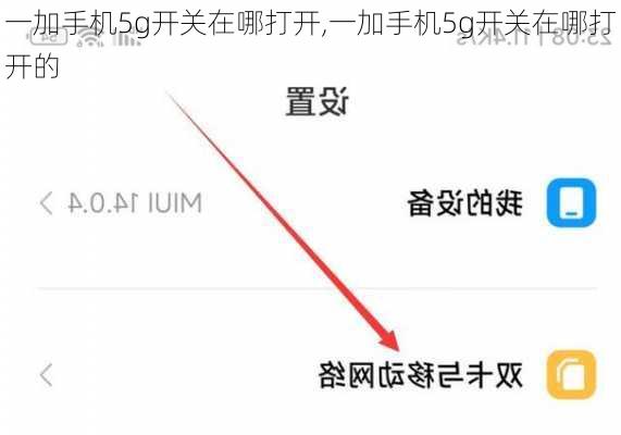 一加手机5g开关在哪打开,一加手机5g开关在哪打开的
