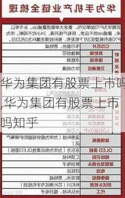 华为集团有股票上市吗,华为集团有股票上市吗知乎