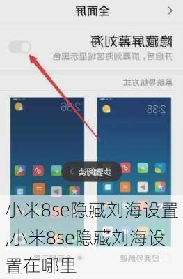 小米8se隐藏刘海设置,小米8se隐藏刘海设置在哪里
