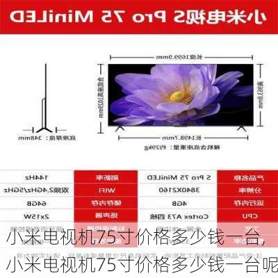 小米电视机75寸价格多少钱一台,小米电视机75寸价格多少钱一台呢