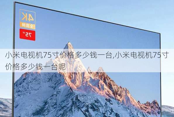 小米电视机75寸价格多少钱一台,小米电视机75寸价格多少钱一台呢