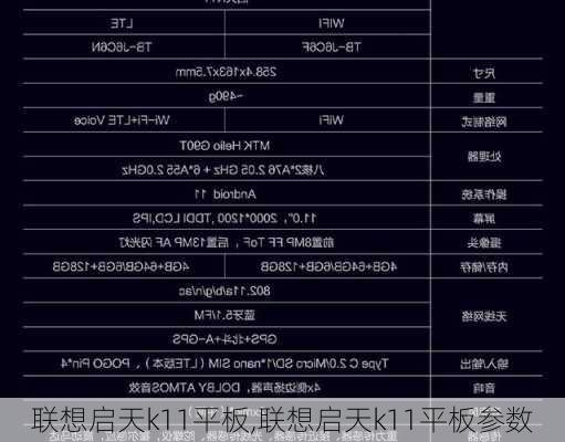 联想启天k11平板,联想启天k11平板参数