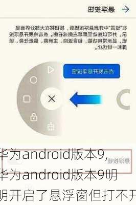 华为android版本9,华为android版本9明明开启了悬浮窗但打不开