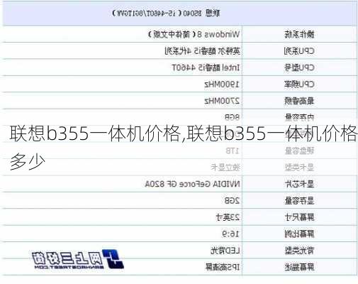 联想b355一体机价格,联想b355一体机价格多少