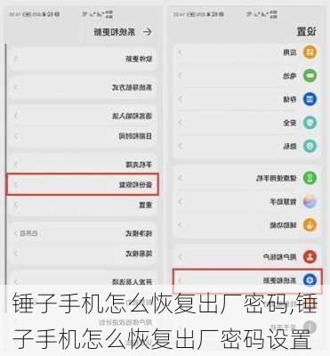 锤子手机怎么恢复出厂密码,锤子手机怎么恢复出厂密码设置