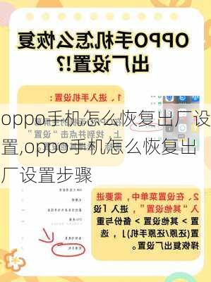 oppo手机怎么恢复出厂设置,oppo手机怎么恢复出厂设置步骤