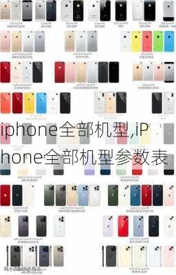 iphone全部机型,iPhone全部机型参数表