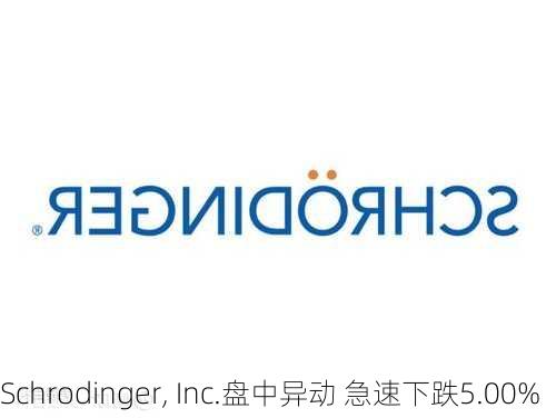 Schrodinger, Inc.盘中异动 急速下跌5.00%