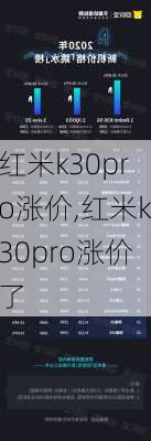 红米k30pro涨价,红米k30pro涨价了