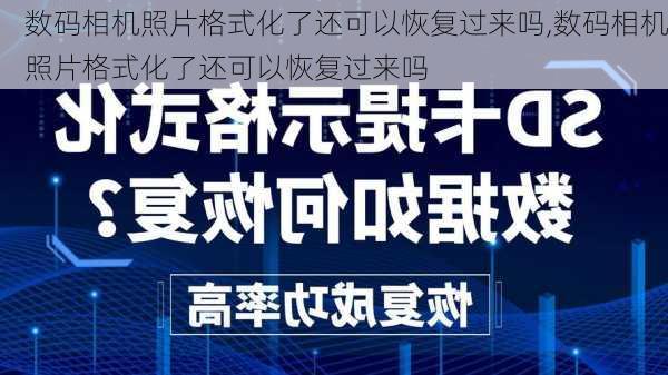 数码相机照片格式化了还可以恢复过来吗,数码相机照片格式化了还可以恢复过来吗