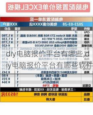 diy电脑报价平台有哪些,diy电脑报价平台有哪些软件