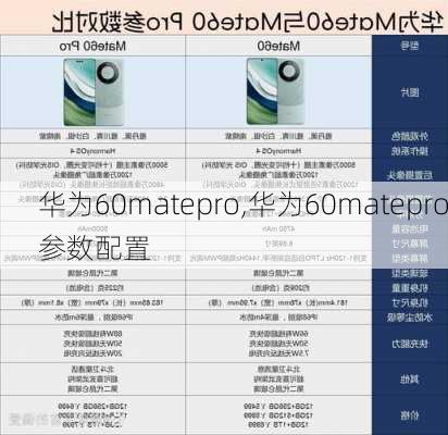 华为60matepro,华为60matepro参数配置