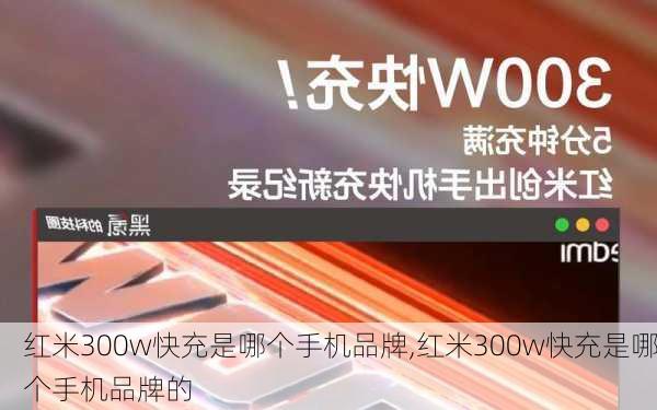 红米300w快充是哪个手机品牌,红米300w快充是哪个手机品牌的