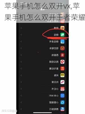 苹果手机怎么双开vx,苹果手机怎么双开王者荣耀