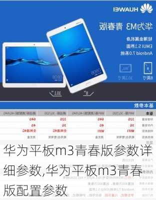华为平板m3青春版参数详细参数,华为平板m3青春版配置参数