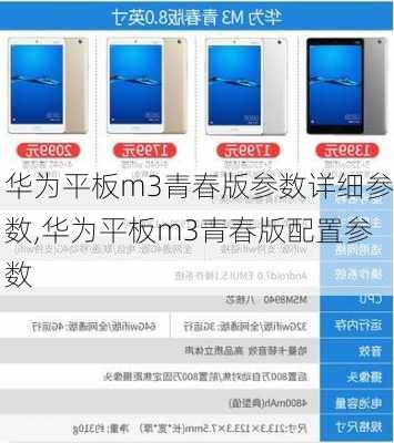 华为平板m3青春版参数详细参数,华为平板m3青春版配置参数