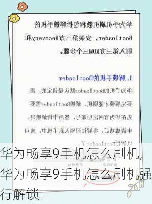 华为畅享9手机怎么刷机,华为畅享9手机怎么刷机强行解锁