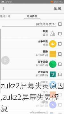 zukz2屏幕失灵原因,zukz2屏幕失灵修复