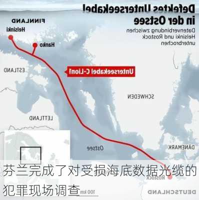 芬兰完成了对受损海底数据光缆的犯罪现场调查