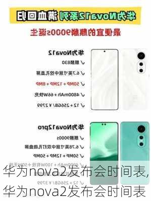 华为nova2发布会时间表,华为nova2发布会时间表