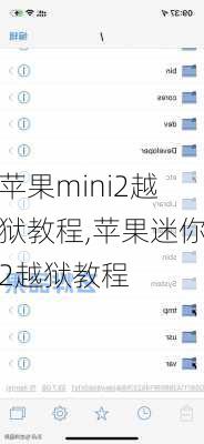 苹果mini2越狱教程,苹果迷你2越狱教程